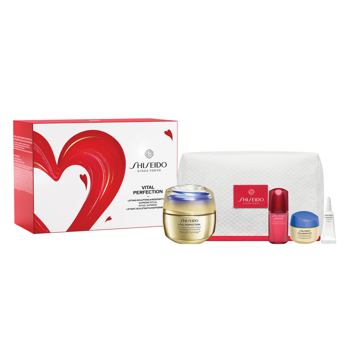 SHISEIDO VITAL PERFECTION SUPREME CONCENTRATED CREAM 5-PIECE SET
