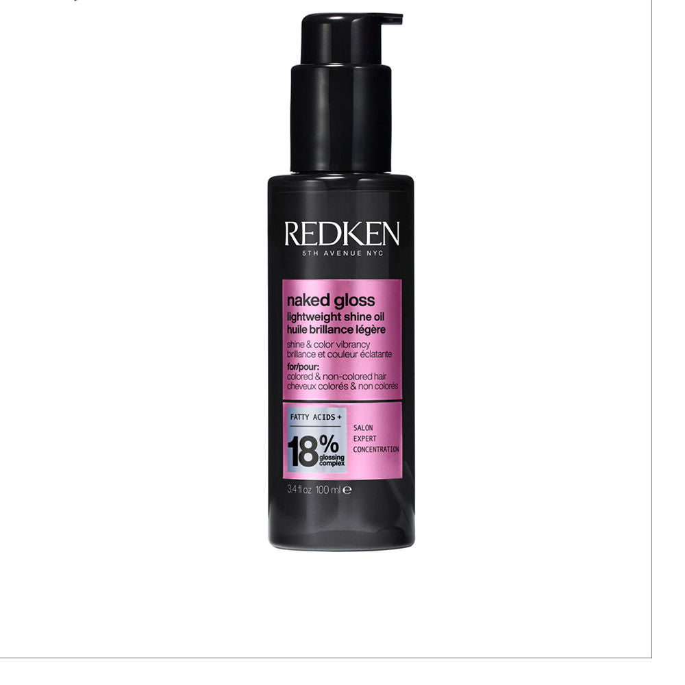 REDKEN NAKED GLOSS ultra-light oil with a mirror-like shine and thermal protection 100 ml
