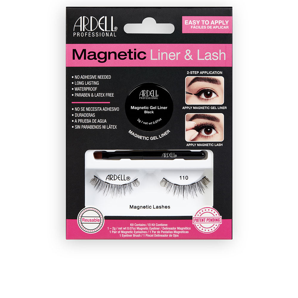 ARDELL MAGNETIC LINER & LASH eyelashes #110 + gel liner 3 u