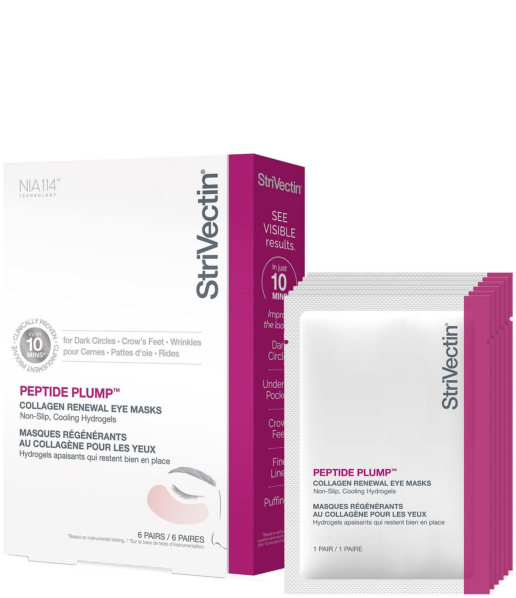 STRIVECTIN PEPTIDE PLUMP maschere occhi al collagene 6 u