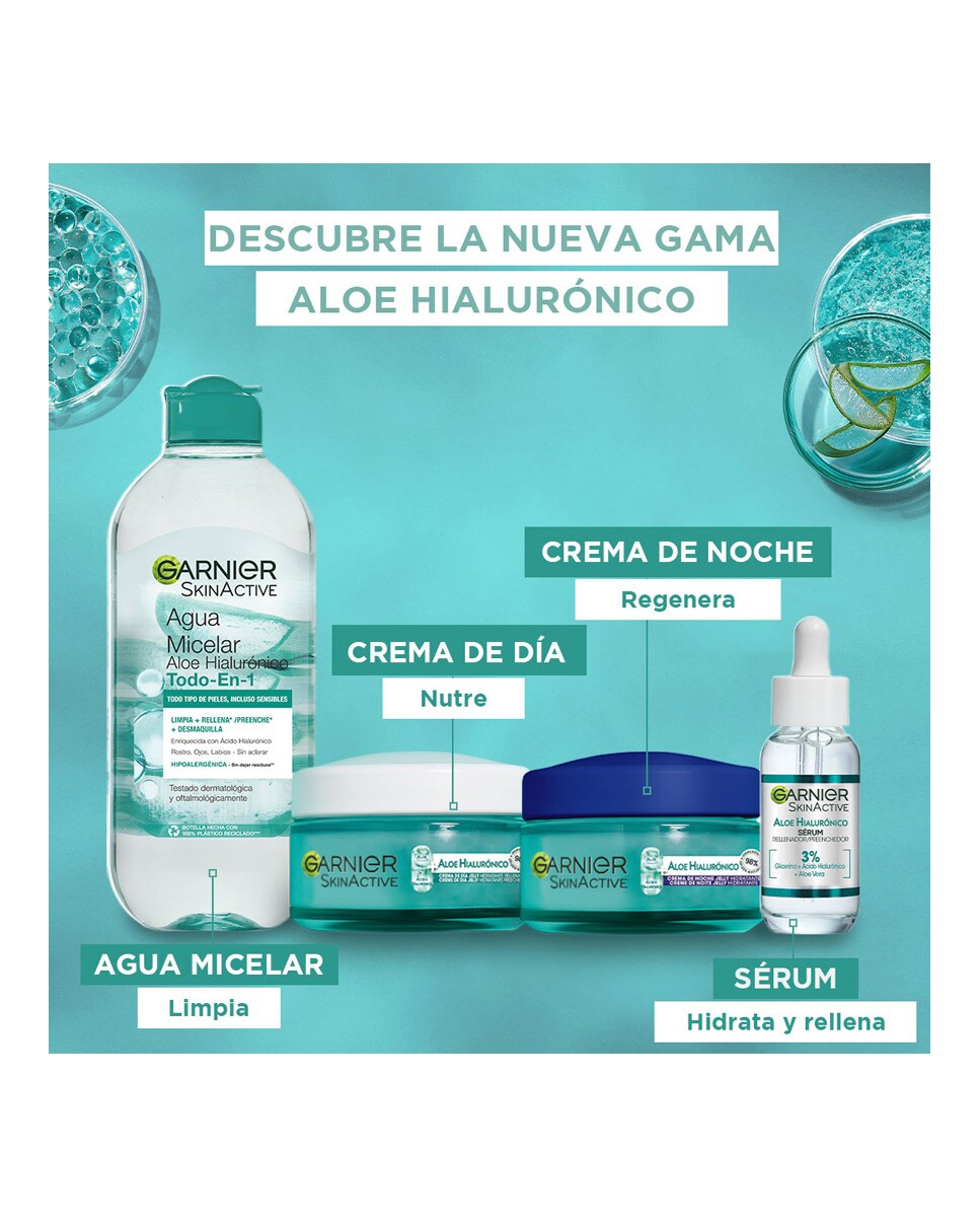 GARNIER HYALURONIC ALOE crema giorno idratante e rimpolpante in gelatina 50 ml