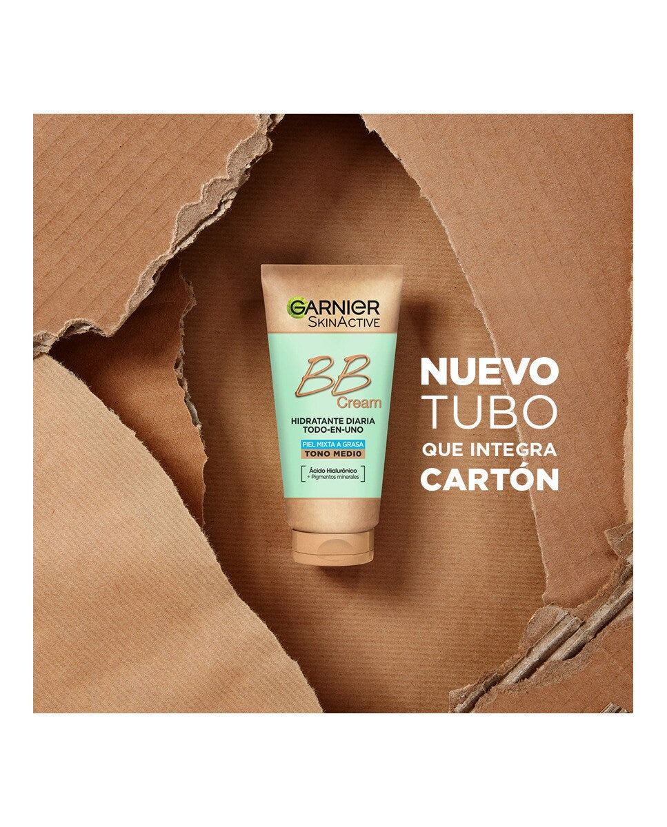 GARNIER SKINACTIVE BB CREAM idratante quotidiano per pelli da miste a grasse SPF 25 tonalità #media 50 ml