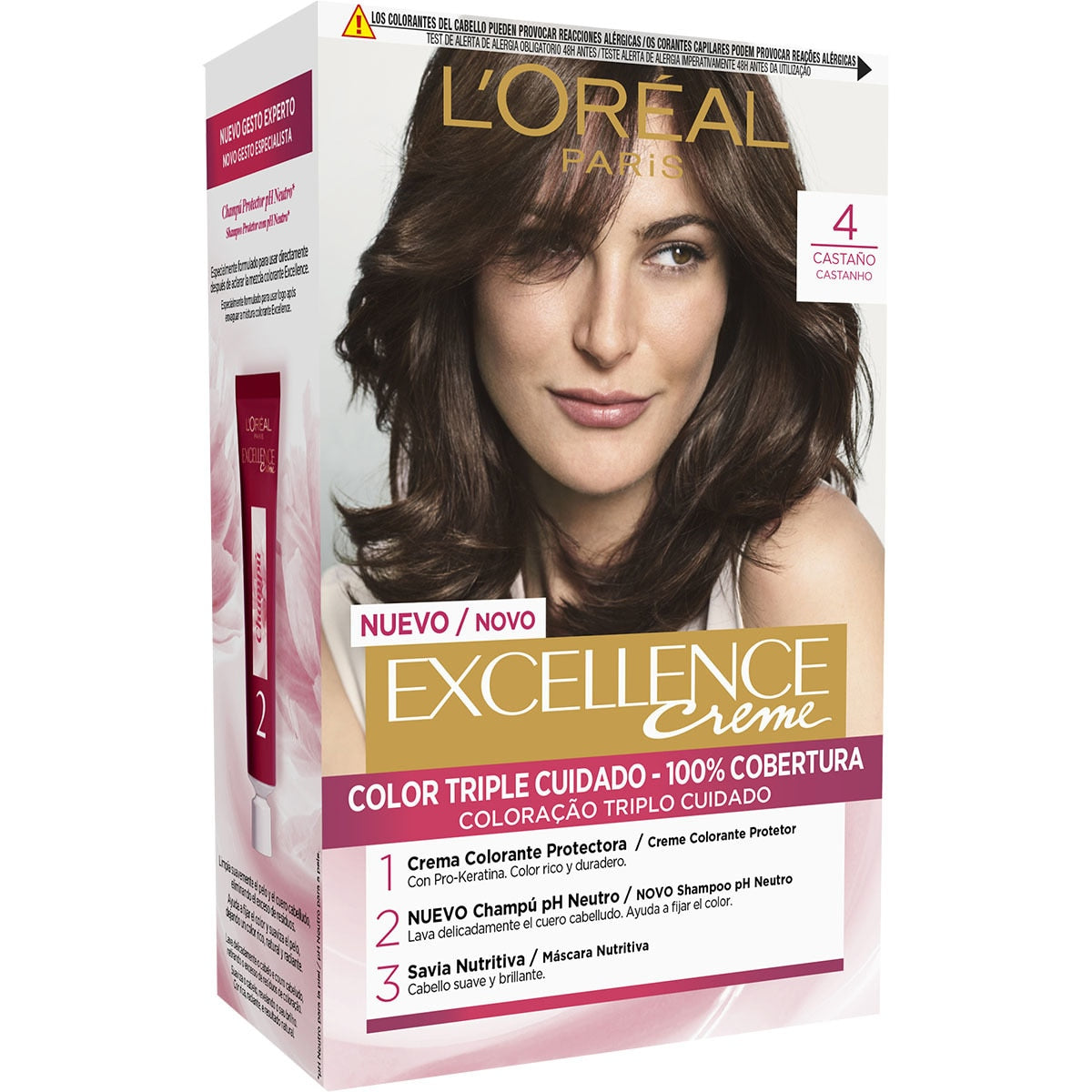 L'ORÉAL PARIS EXCELLENCE Tinta in crema #4-castano 192 ml