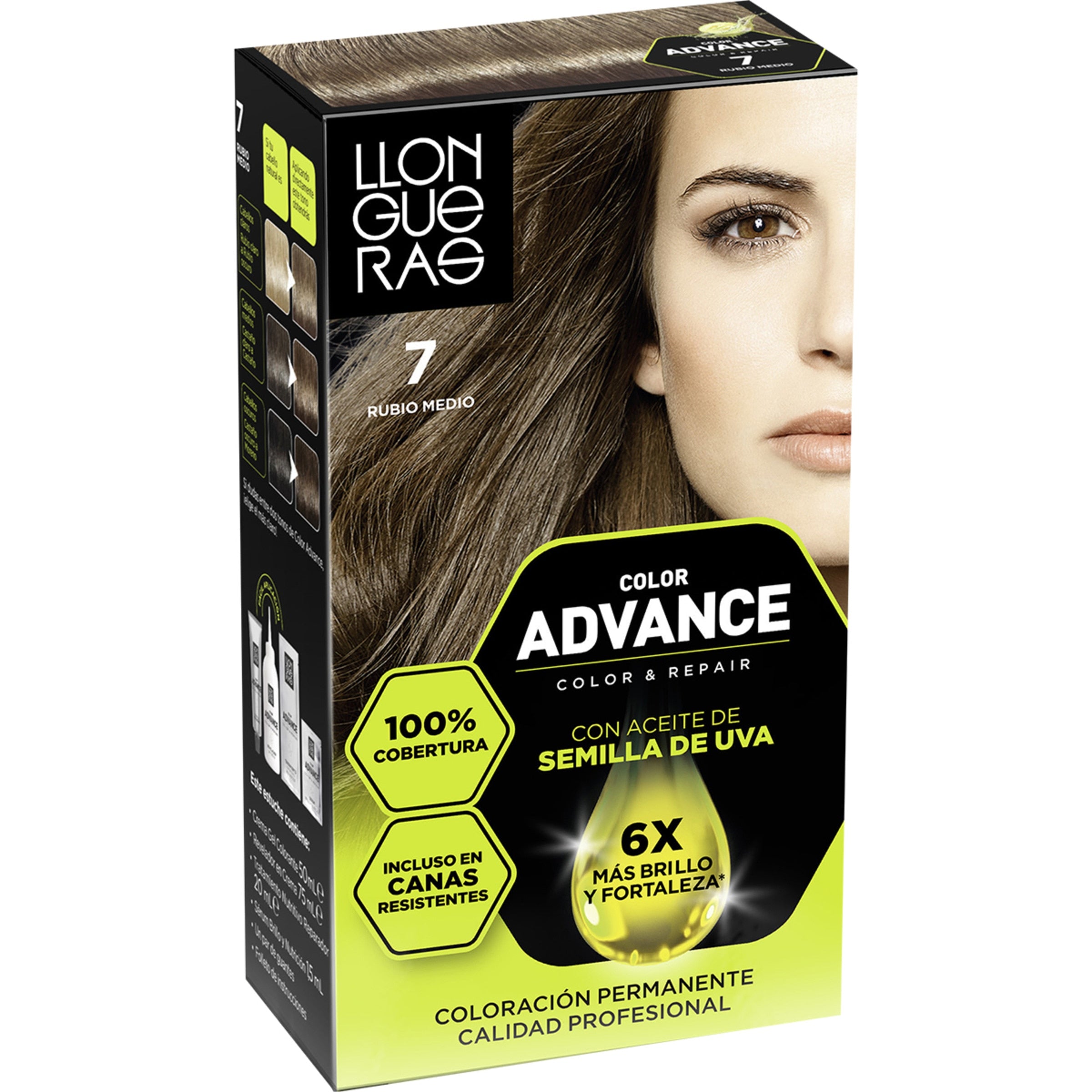 LLONGUERAS COLOR ADVANCE #7-blond moyen 1 u