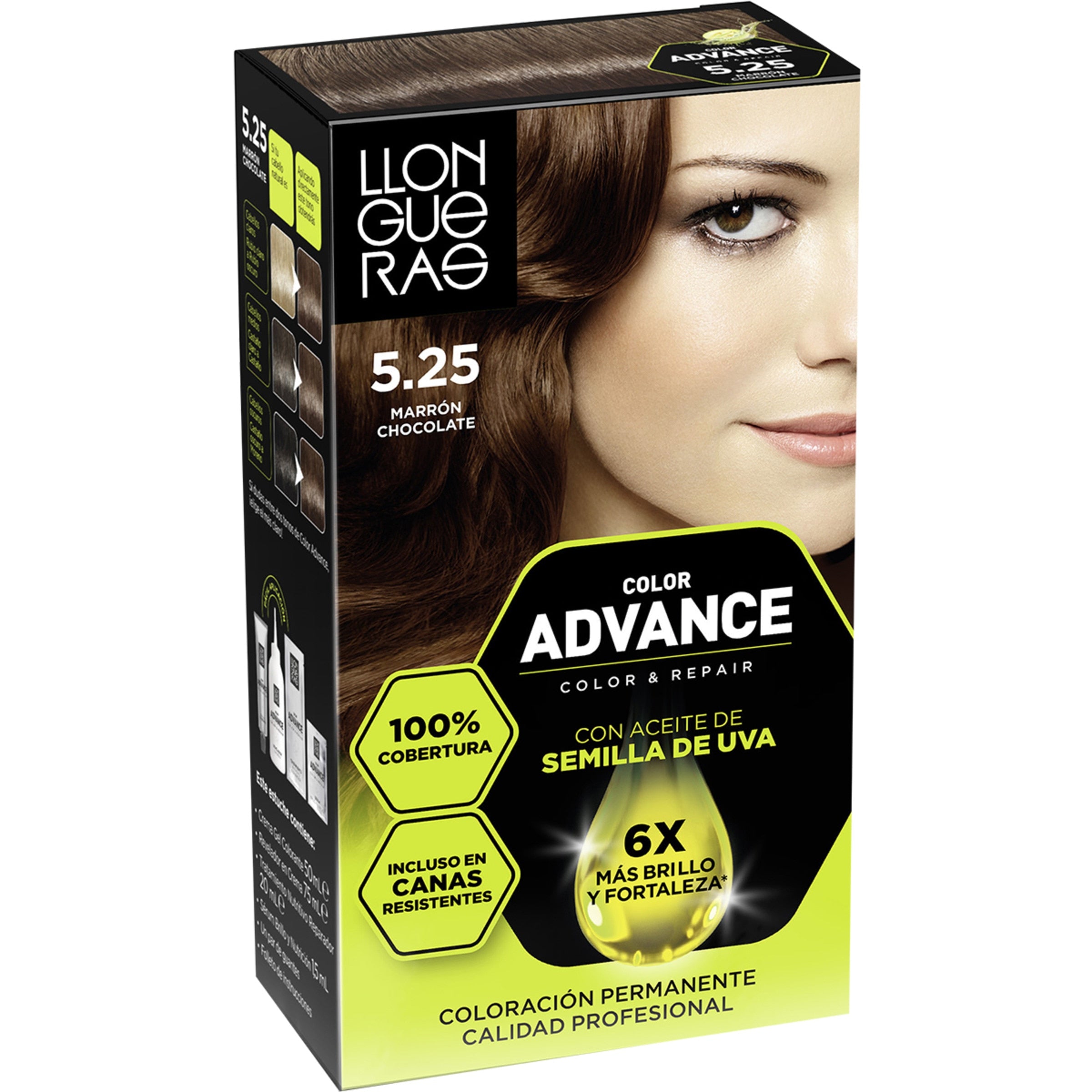 LLONGUERAS COLOR ADVANCE #5,25-marrón chocolate 1 u