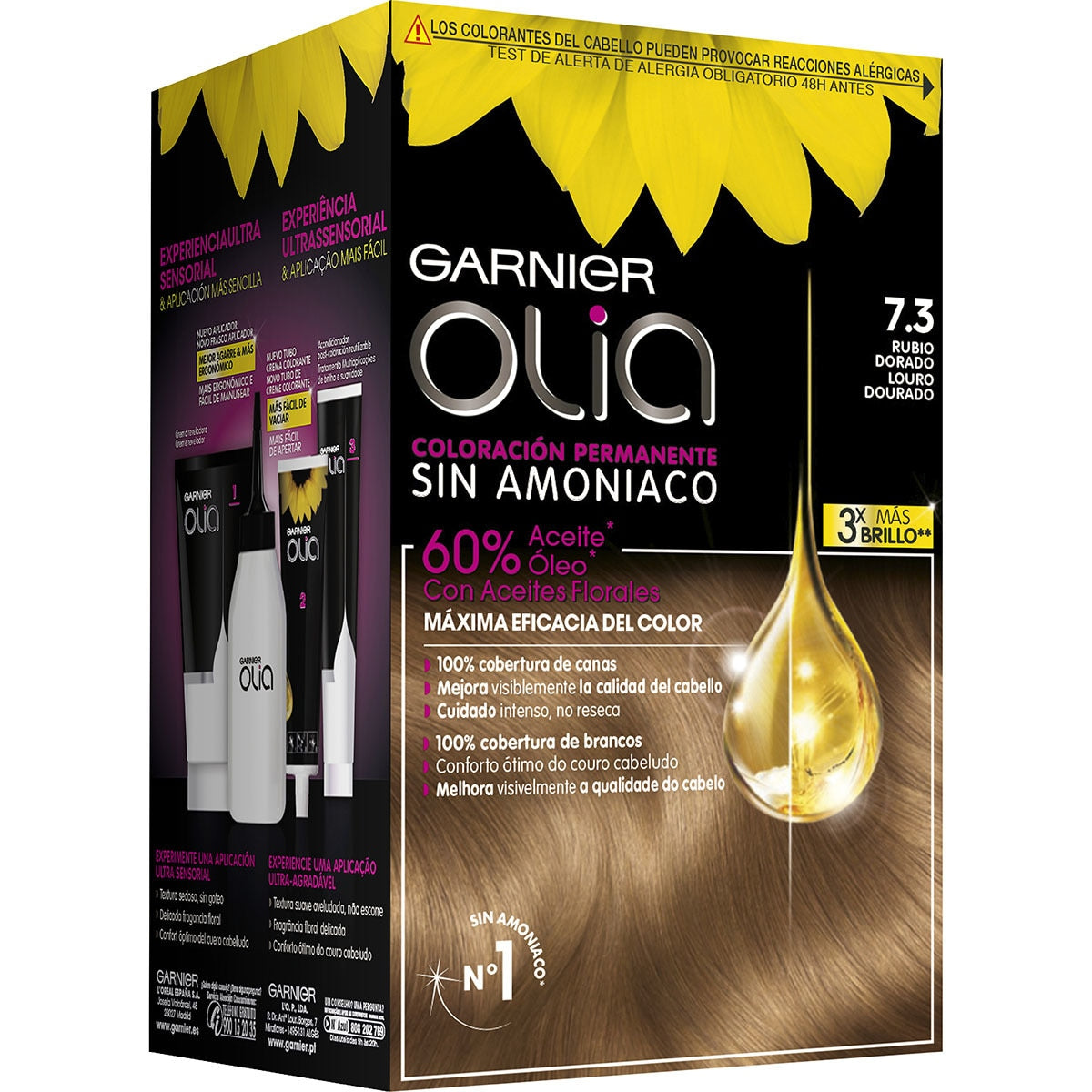GARNIER OLIA colorazione permanente #7,3-biondo scuro dorato 1 pz