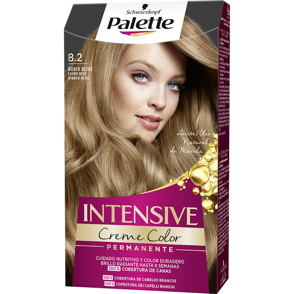 PALETTE INTENSIVE colorazione #8.2-biondo beige 1 pz