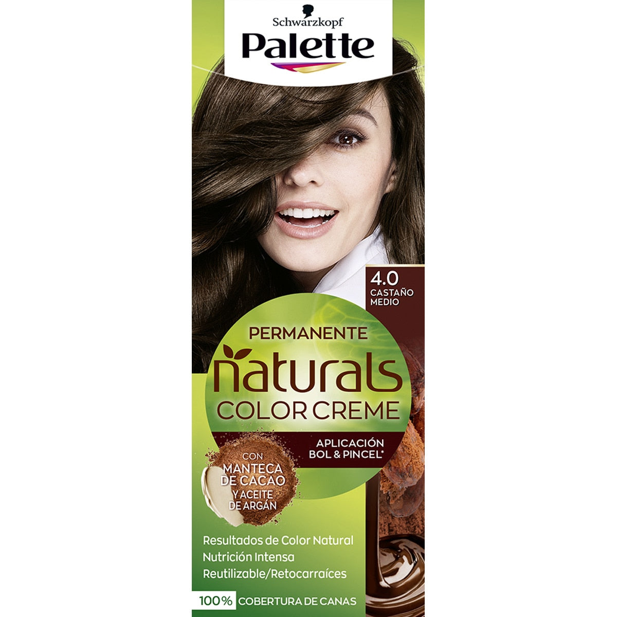 PALETTE NATURAL coloration #4.0-châtain moyen 1 unité
