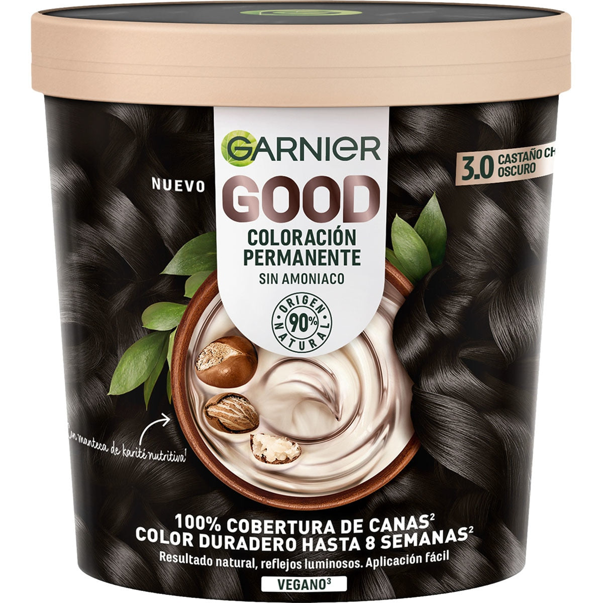 GARNIER GOOD coloration permanente #3.0 brun foncé 217 ml