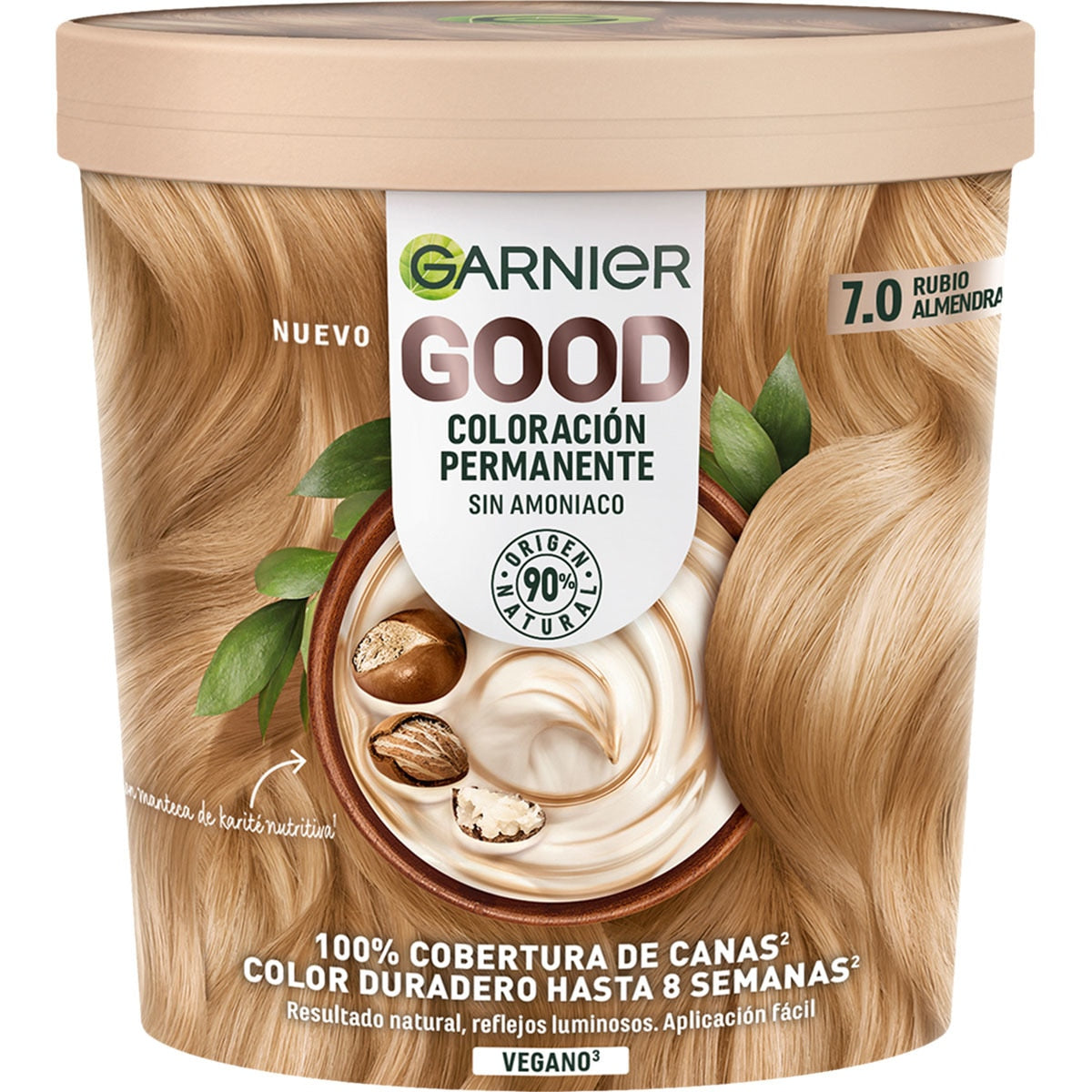 GARNIER GOOD permanent color #7.0 almond blonde 217 ml