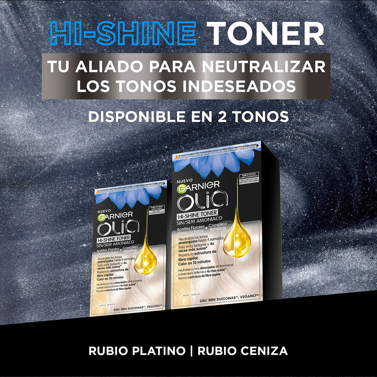 GARNIER OLIA neutraliseur de ton sans ammoniaque cheveux décolorés-éclaircis #blond platine 1 u