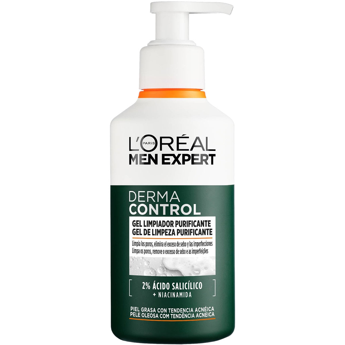L'ORÉAL PARIS MEN EXPERT DERMA CONTROL gel detergente purificante 260 ml