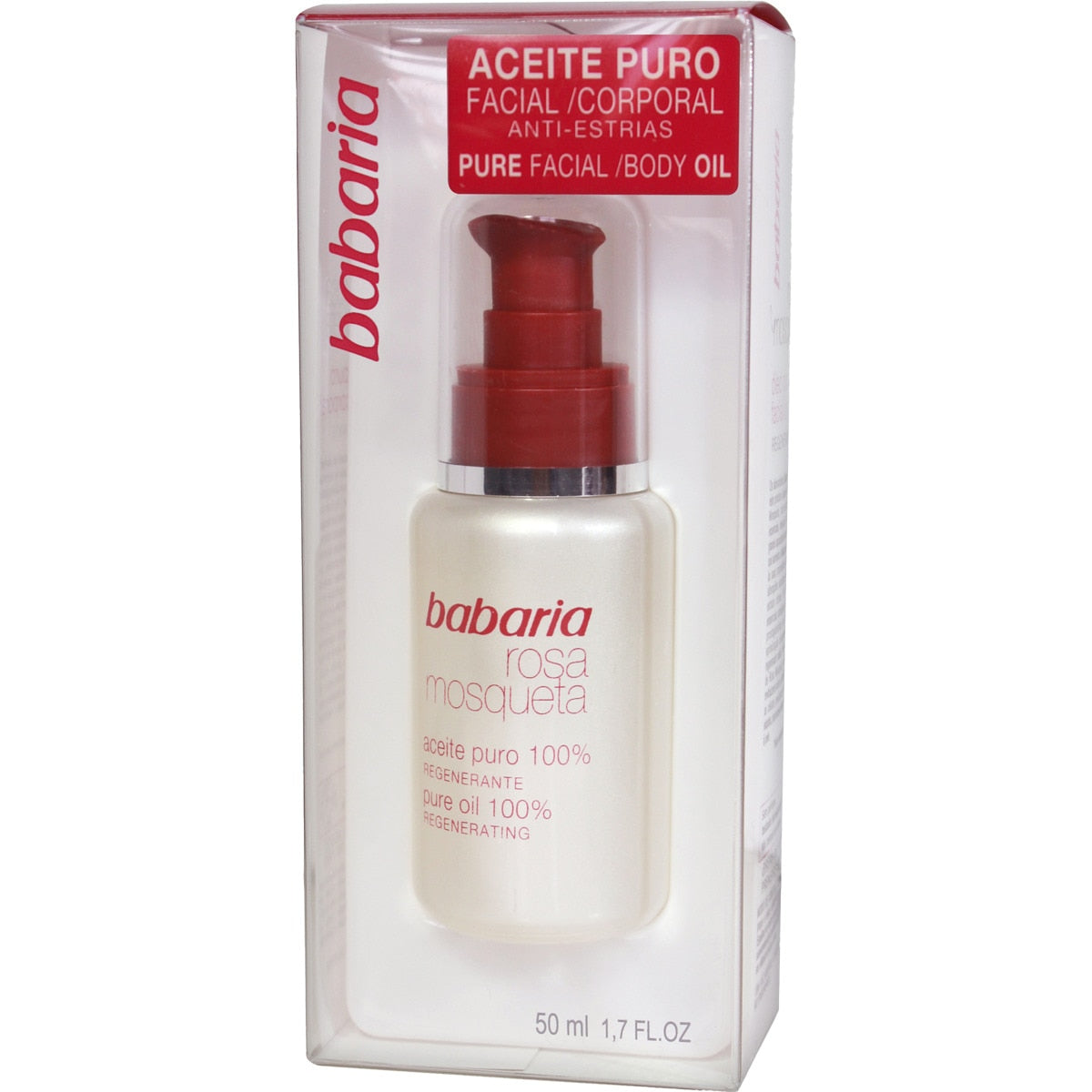 BABARIA HUILE DE ROSE MUSQUÉE PURE pour le visage 50 ml