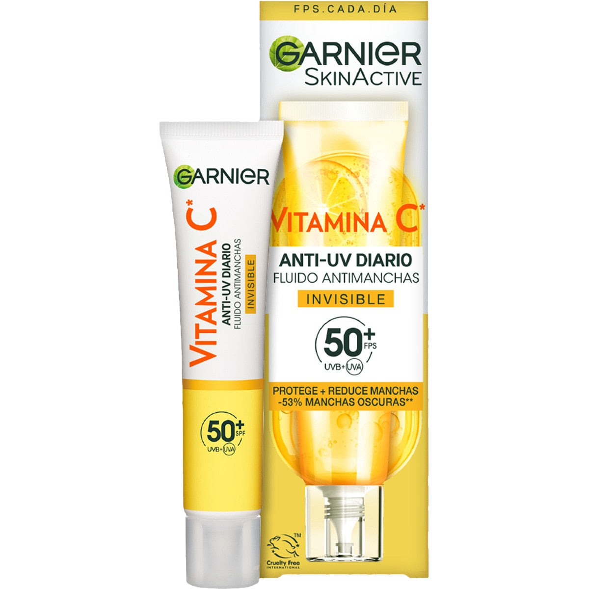 GARNIER VITAMINA C fluido anti-macchie SPF50+ #invisibile 40 ml