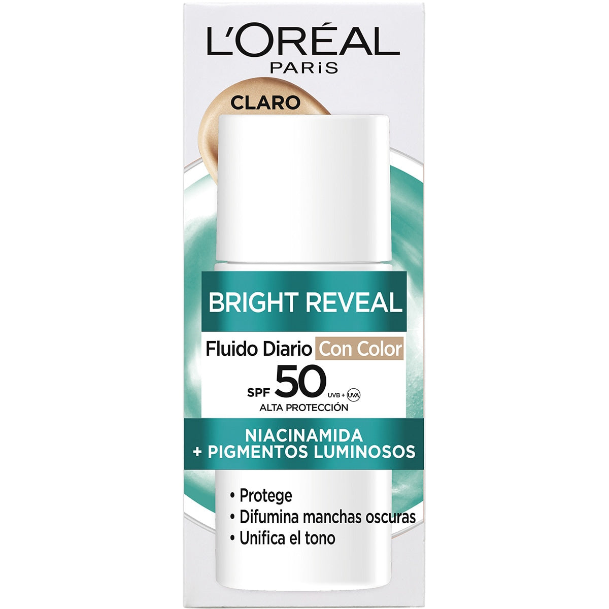 L'ORÉAL PARIS BRIGHT REVEAL NIACINAMIDE fluido quotidiano SPF50 #chiaro 50 ml