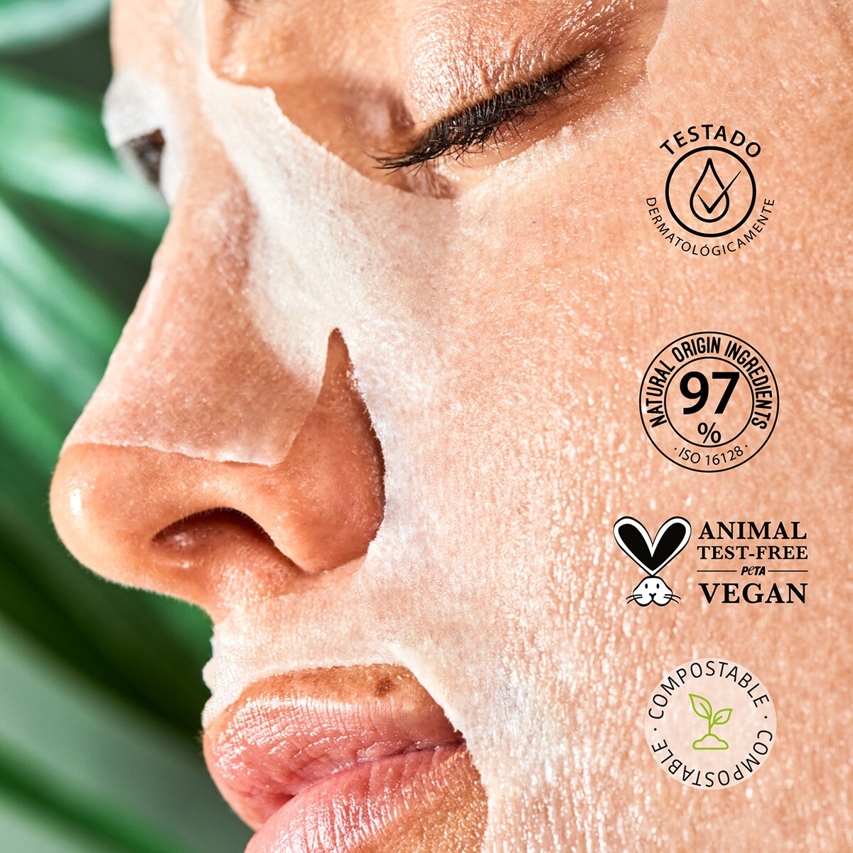 Maschera viso in tessuto IROHA PEELING ALLA PAPAYA AHA 1 pz