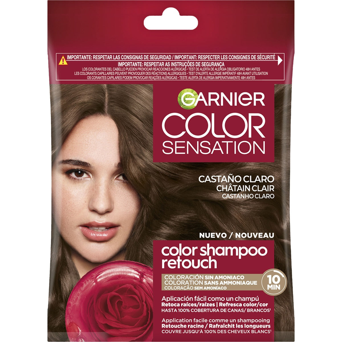GARNIER COLOR SENSATION shampoo colore tono su tono #5.0-castano chiaro 1 pz