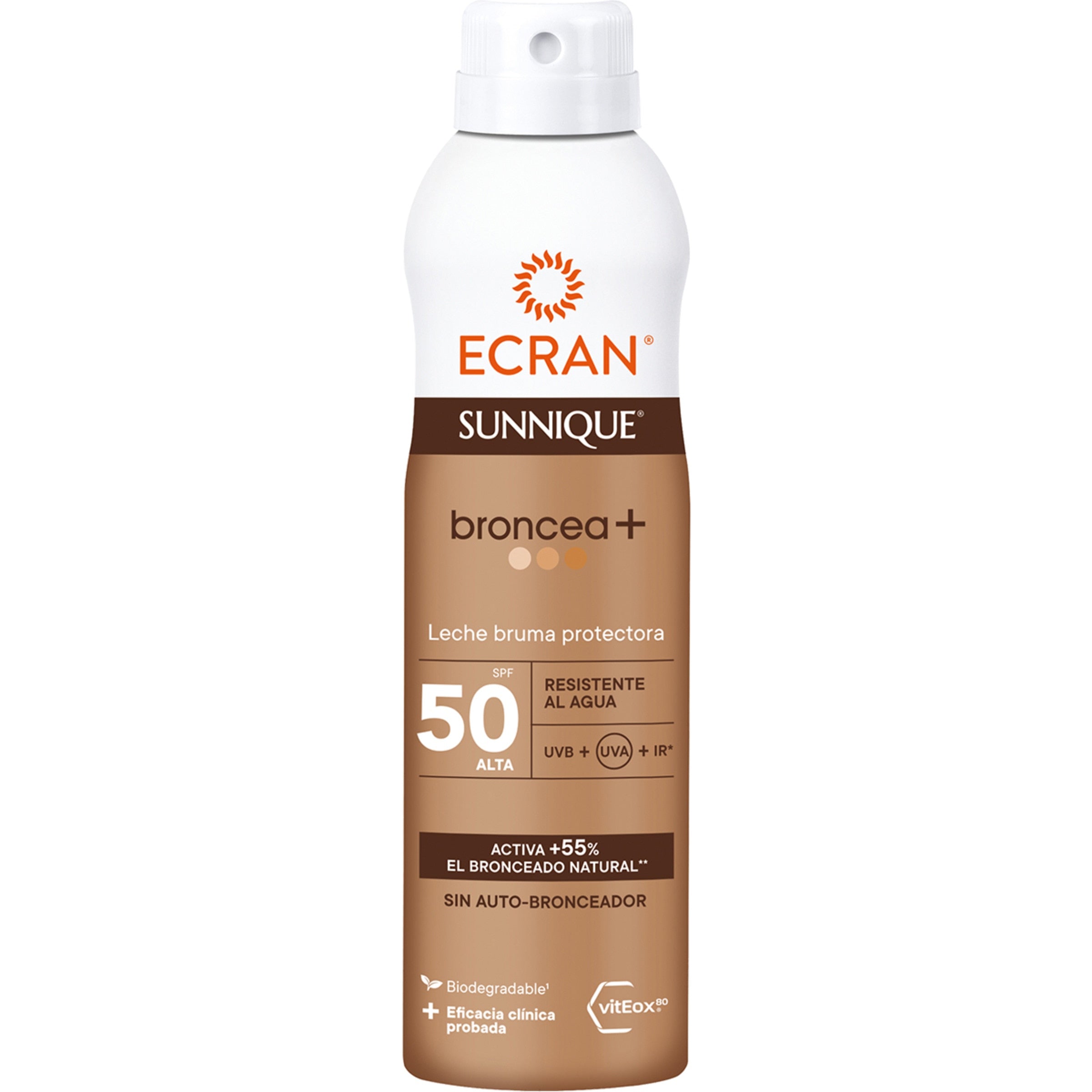 ECRAN SUNNIQUE BRONZEA+ brume protectrice SPF 50 250 ml