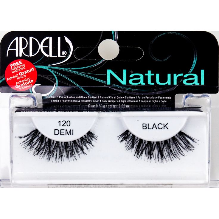 ARDELL NATURAL eyelashes pocket pack #120-demi black 5 ml