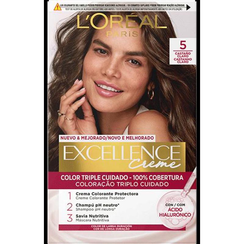 L'ORÉAL PARIS EXCELLENCE Crema colorante #5-castano chiaro 192 ml