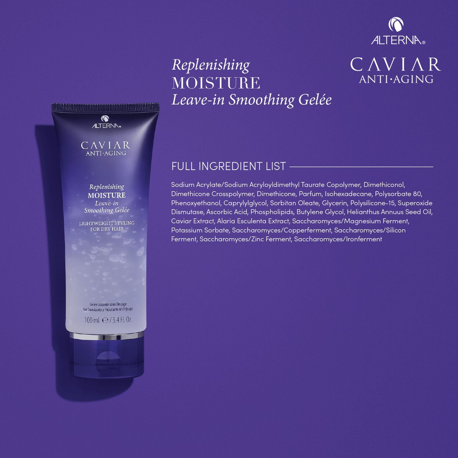 ALTERNA CAVIAR REPLENISHING MOISTURE gelee lisciante senza risciacquo 100 ml