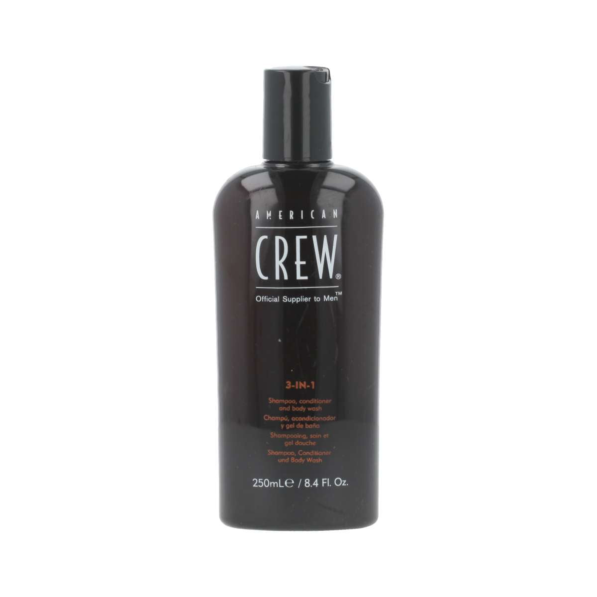 AMERICAN CREW CREW 3 EN 1 shampooing, après-shampooing et gel douche 250 ml