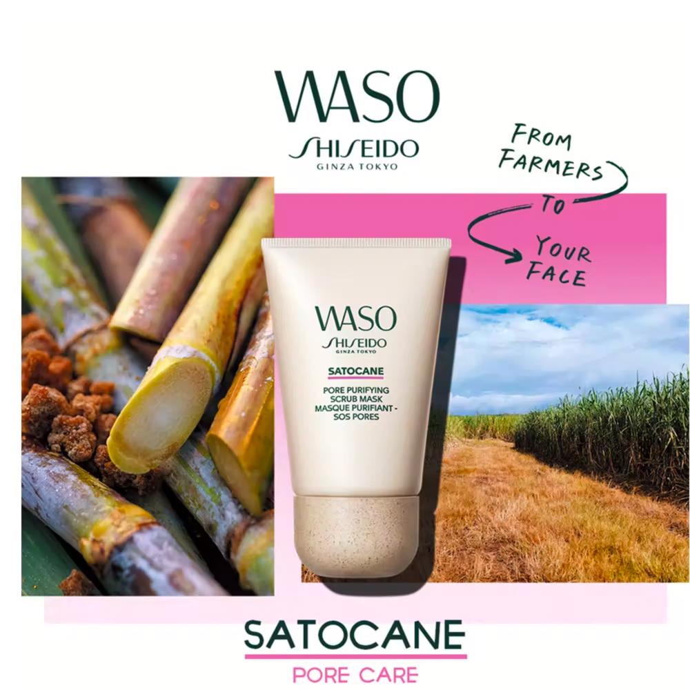 SHISEIDO Waso Satocane Maschera Scrub Purificante Pori 80 ml