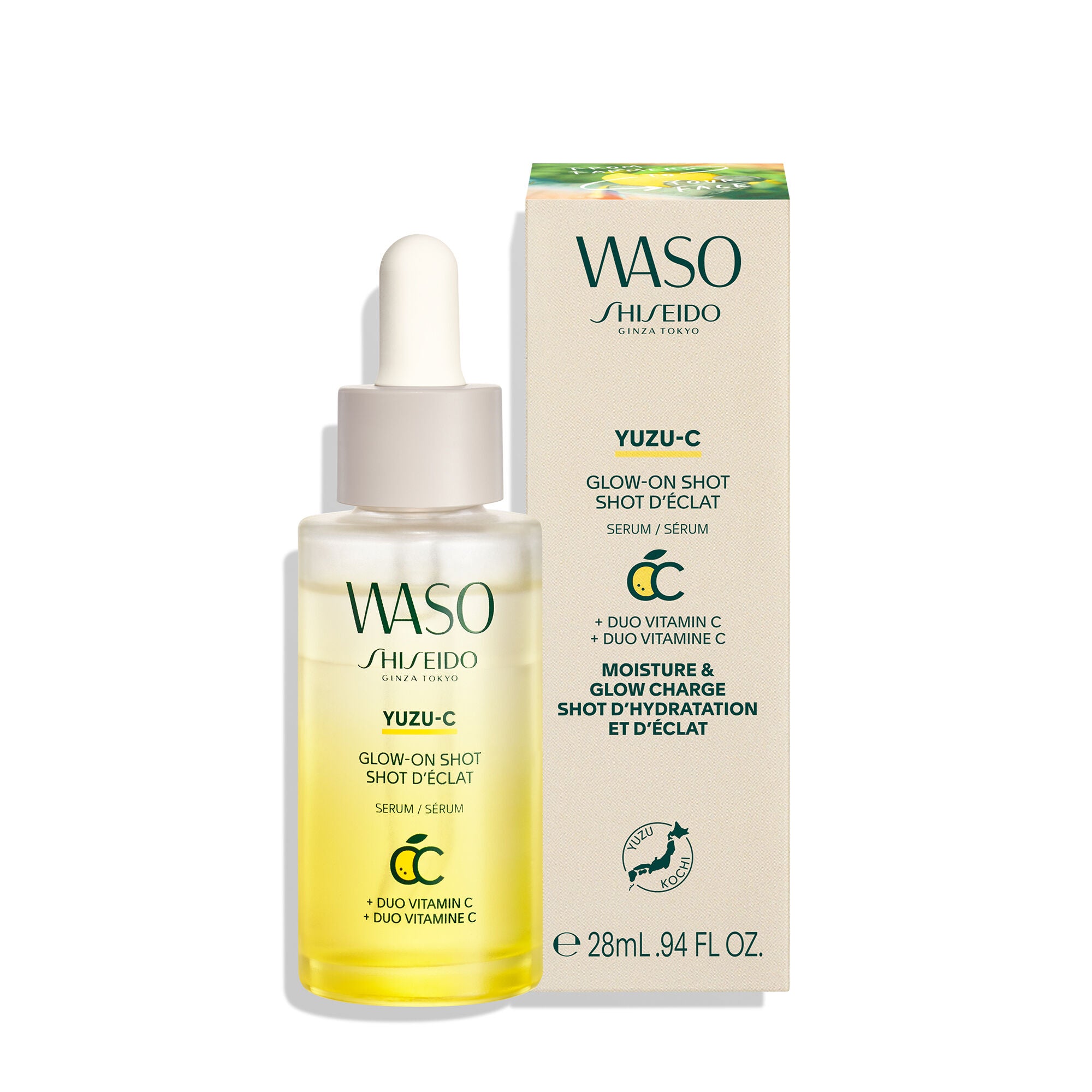 Sérum SHISEIDO WASO YUZU-C coup d'éclat 28 ml