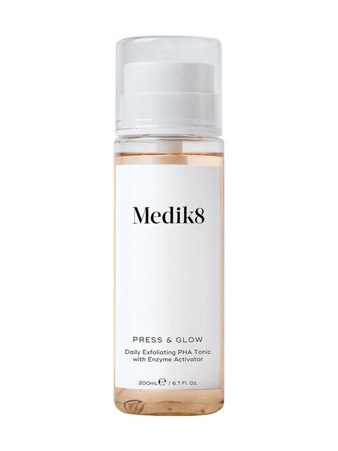 MEDIK8 PRESS & GLOW Tonique exfoliant quotidien PHA avec activateur enzymatique 200 ml