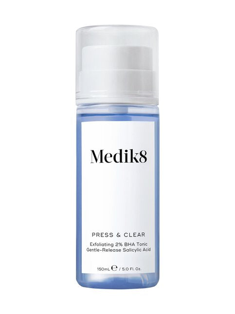 MEDIK8 PRESS & CLEAR 2% BHA Tonico Esfoliante Delicato con Acido Salicilico a Rilascio Lento 150ml