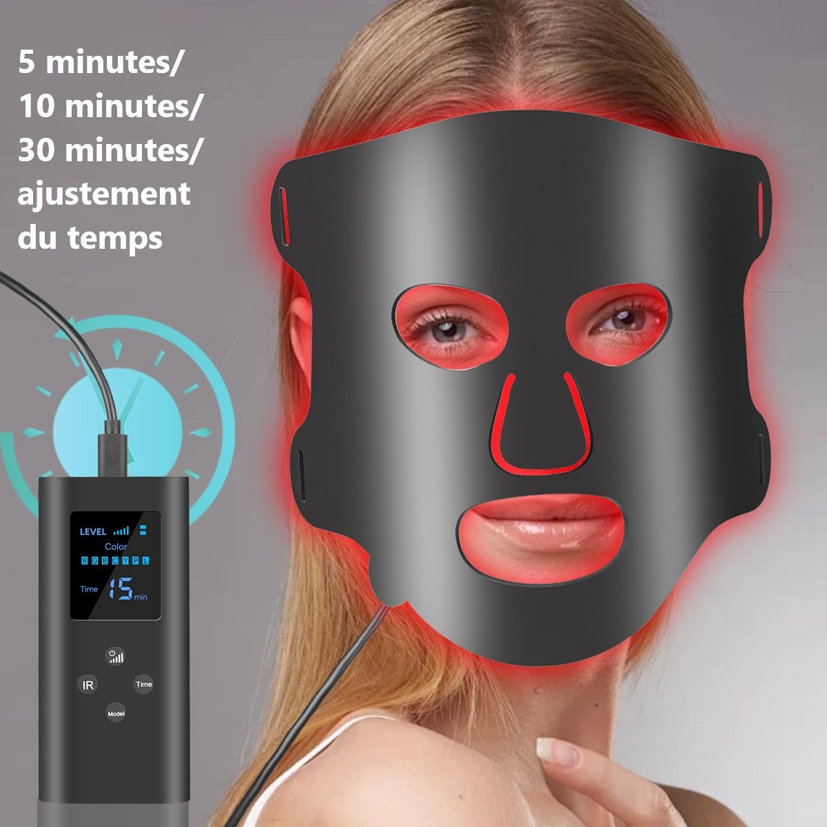 Maschera facciale a LED per fototerapia a 7 colori PALOMA BEAUTIES 1 unità