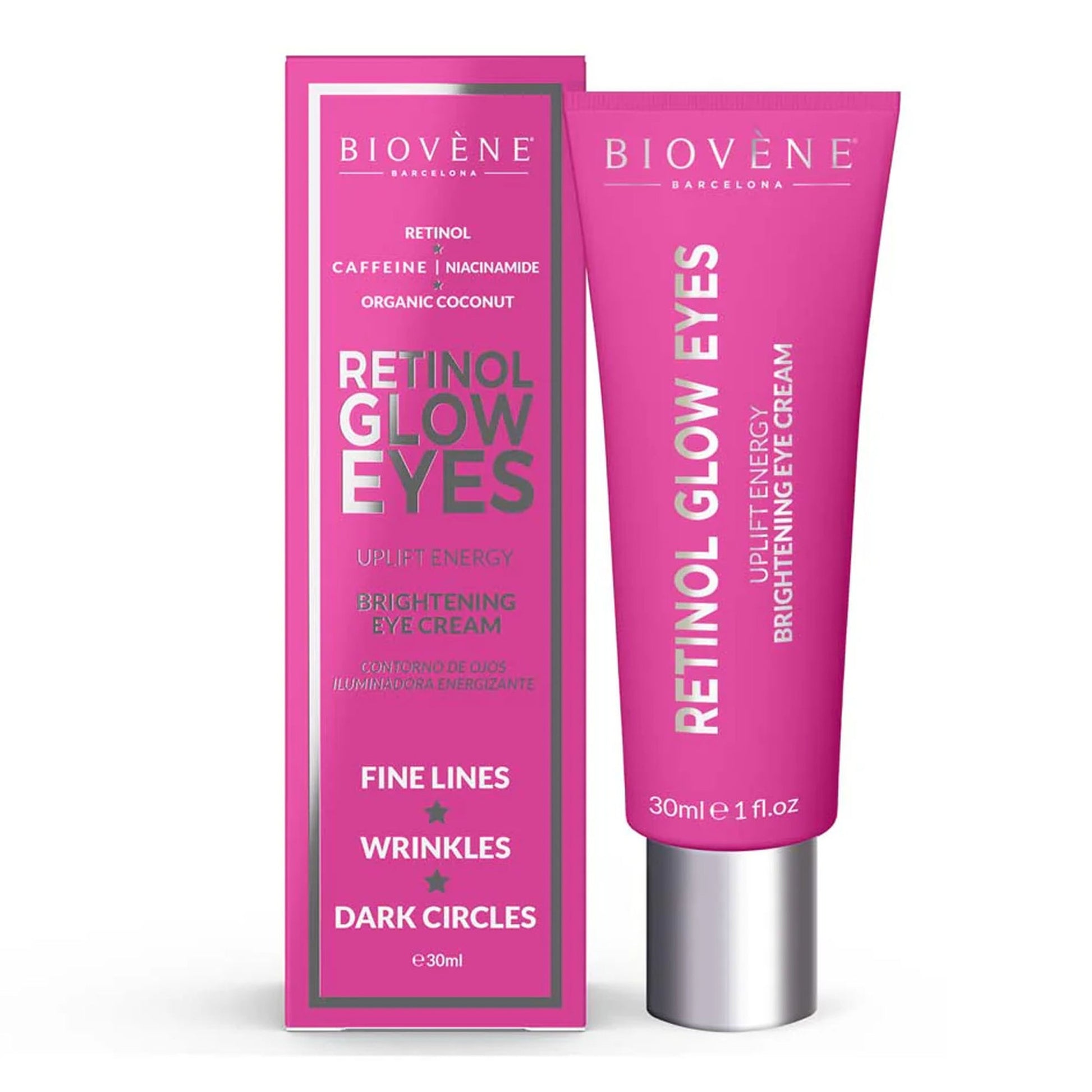 BIOVÈNE RETINOL GLOW EYES uplift energy brightening eye cream 30 ml