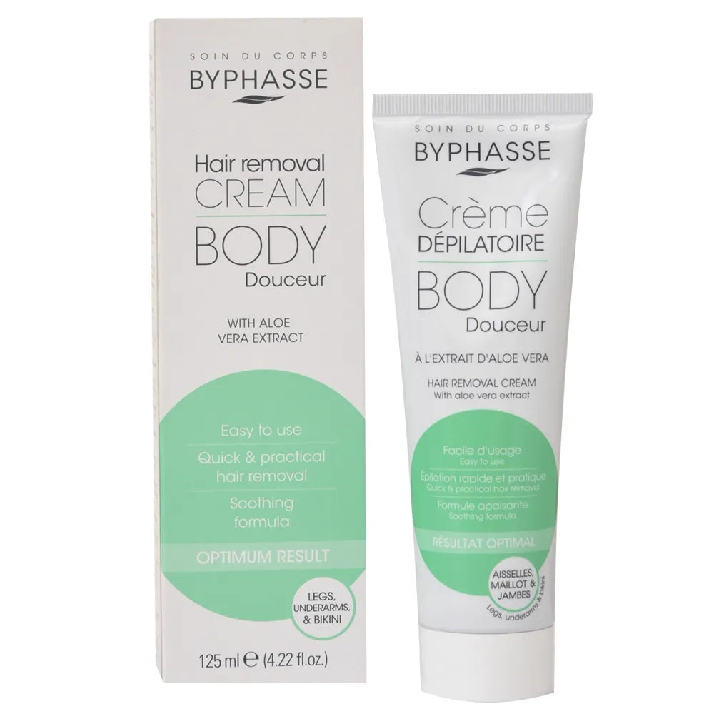 BYPHASSE HAIR REMOVAL CREAM aloe vera extract 125 ml