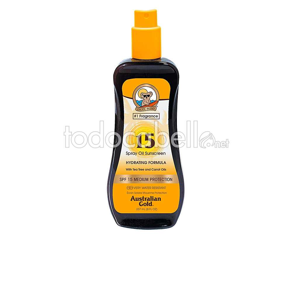 HUILE Solaire AUSTRALIAN GOLD SPF15 formule hydratante 237 ml