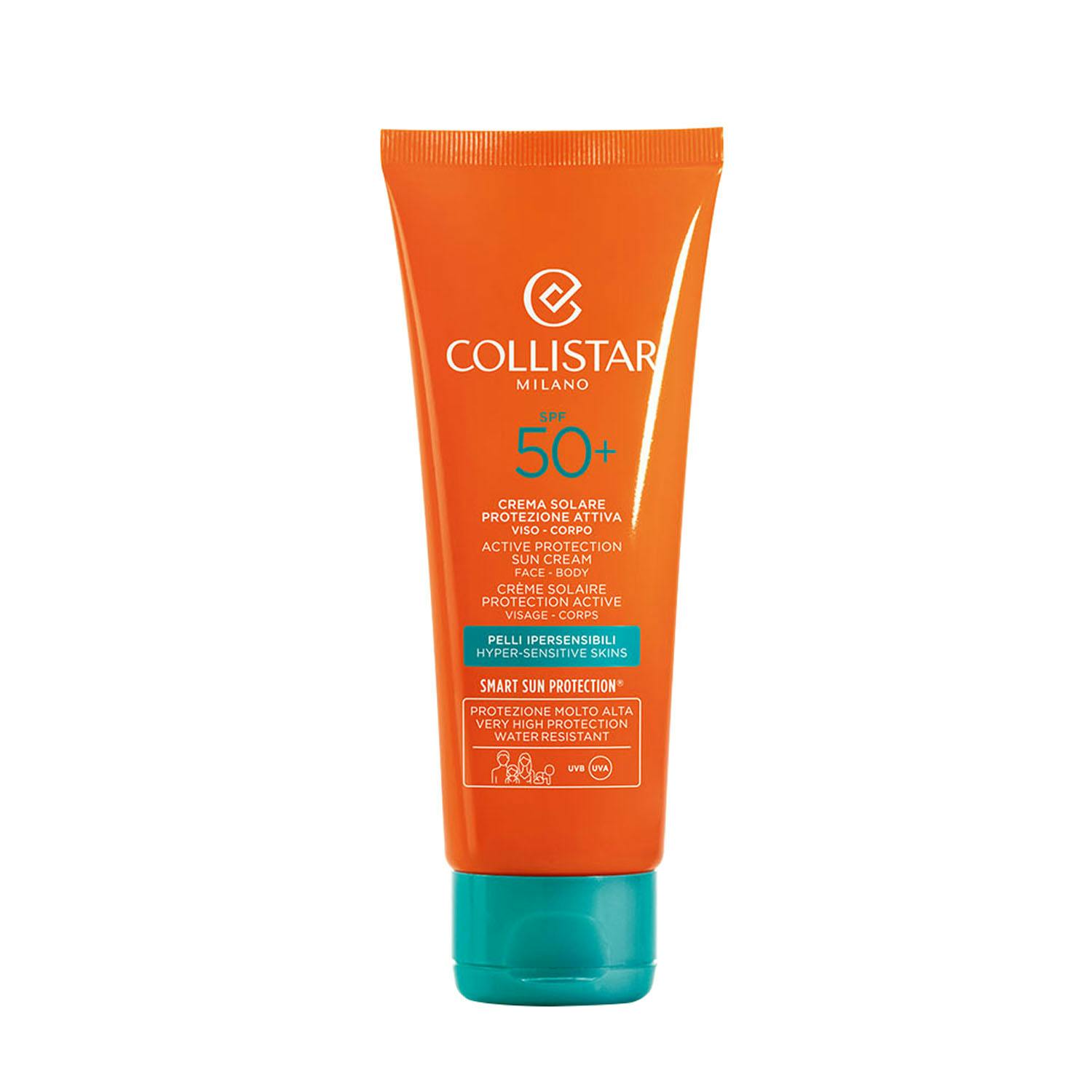 COLLISTAR CREMA SOLARE protezione attiva viso-corpo SPF50+ 100 ml