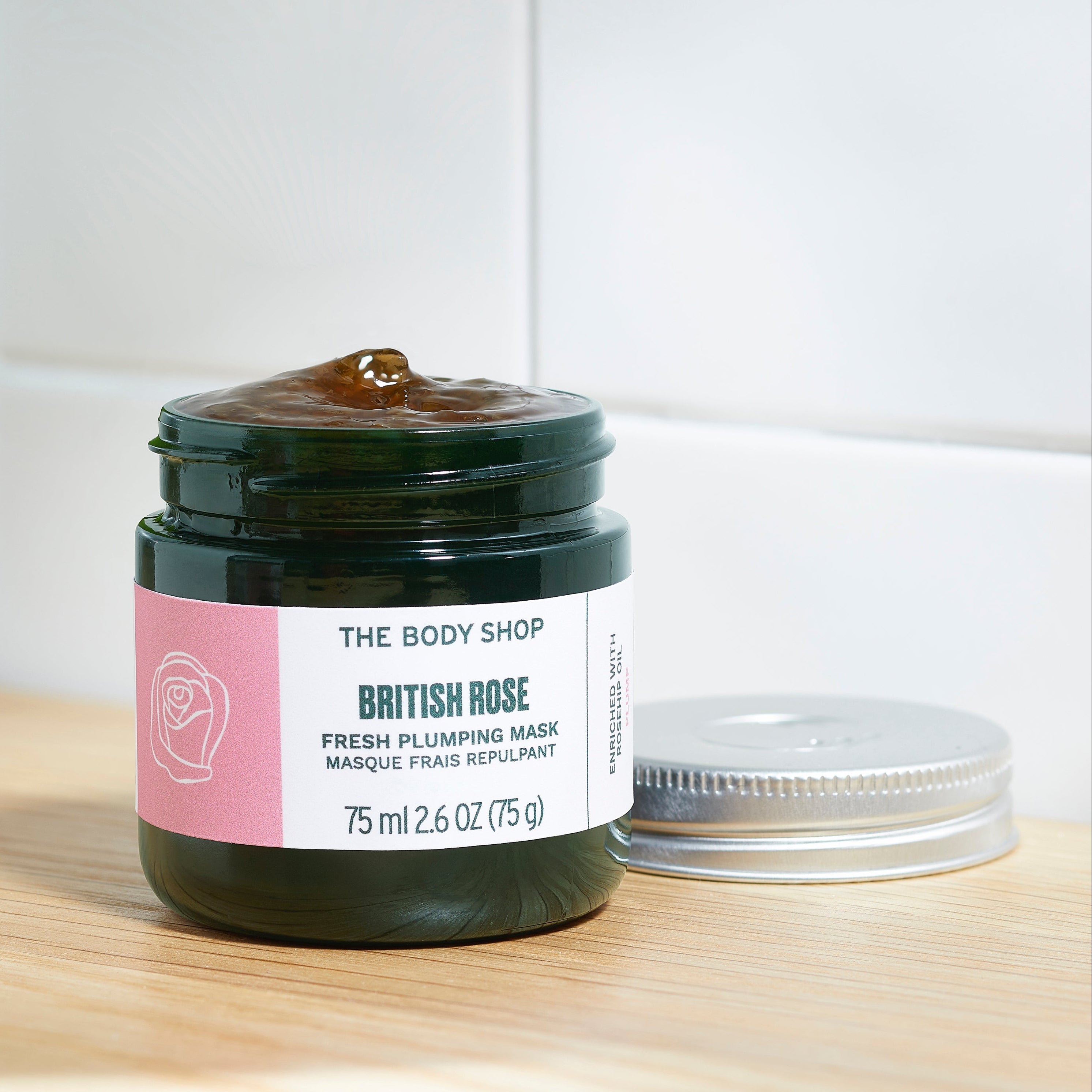 THE BODY SHOP ROSA BRITANNICA maschera rimpolpante rinfrescante 75 ml