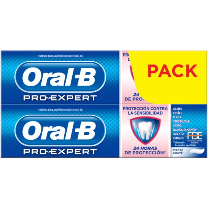 ORAL-B PRO-EXPERT DENTIFRICIO SENSIBILITÀ & SBIANCANTE CONFEZIONE 2 x 75 ml