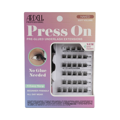 ARDELL PRESS ON pre-glued underlash extensions #naked soft volume 30 u