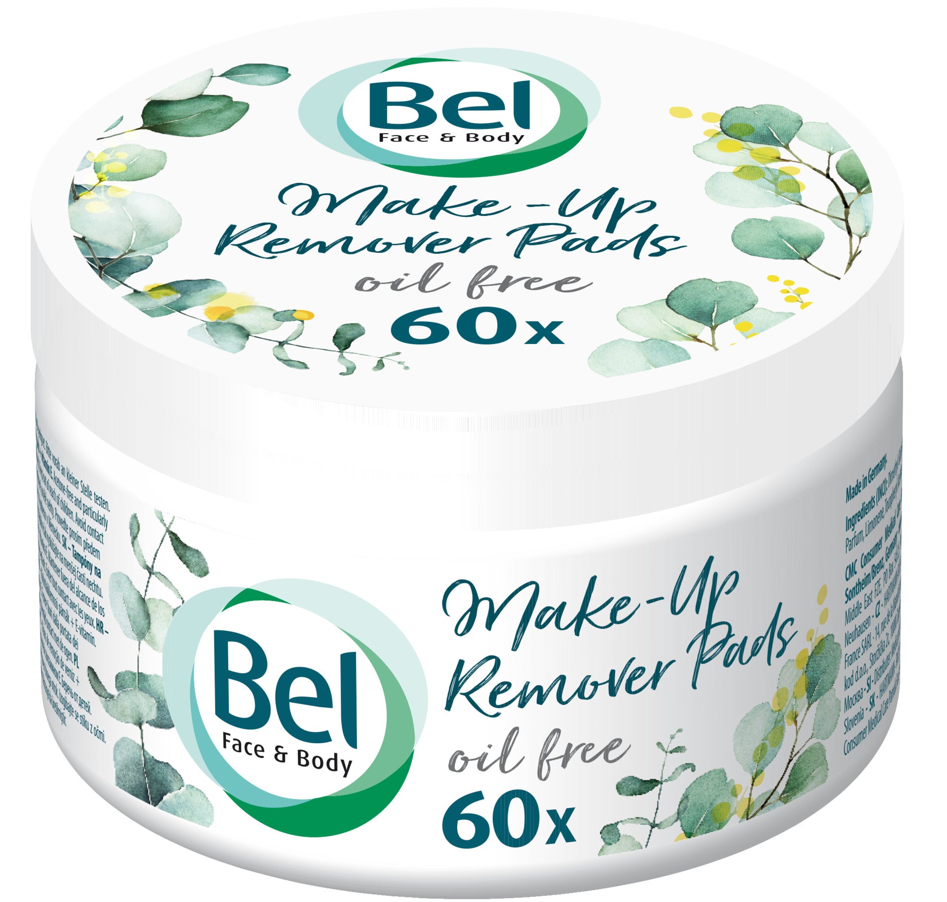 BEL Dischetti struccanti senza olio, 60 unità