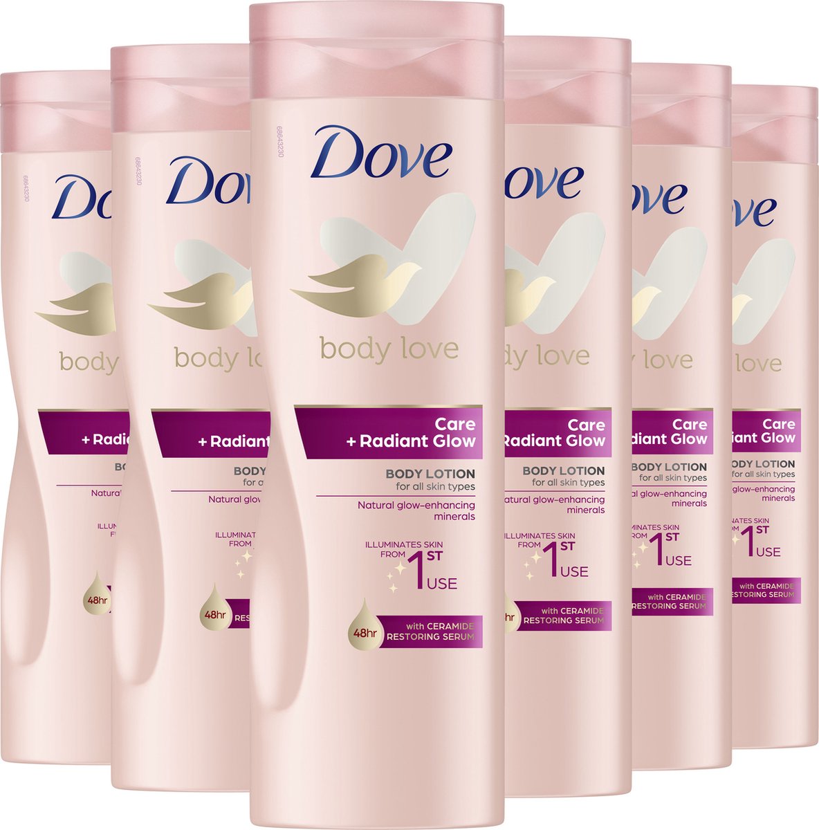 DOVE ÉCLAT RADIEUX lotion corporelle tous types de peaux 400 ml