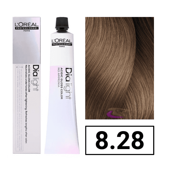 L'ORÉAL PROFESSIONNEL PARIS DIA LIGHT gel-creme acide sans amoniaque #8,28 50 ml