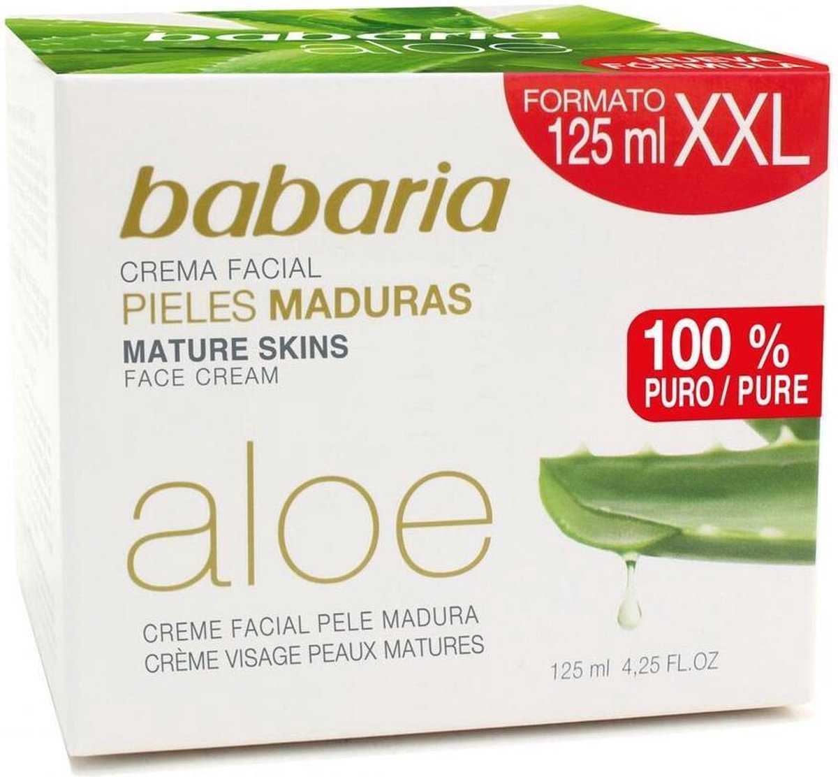 BABARIA ALOE VERA crema facial nutritiva piel madura 125 ml