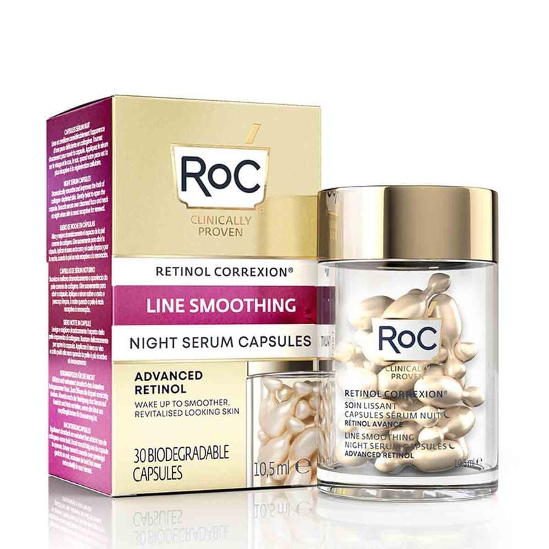 ROC LINE SMOOTHING ADVANCED RETINOL capsules sérum de nuit 30 unités