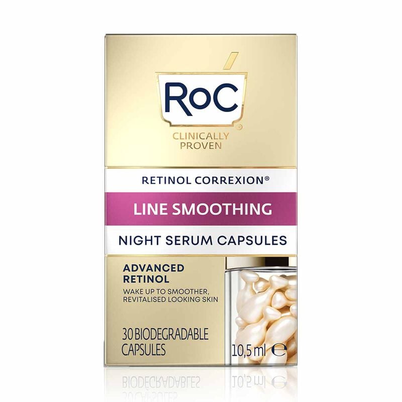 ROC LINE SMOOTHING ADVANCED RETINOL capsules sérum de nuit 30 unités