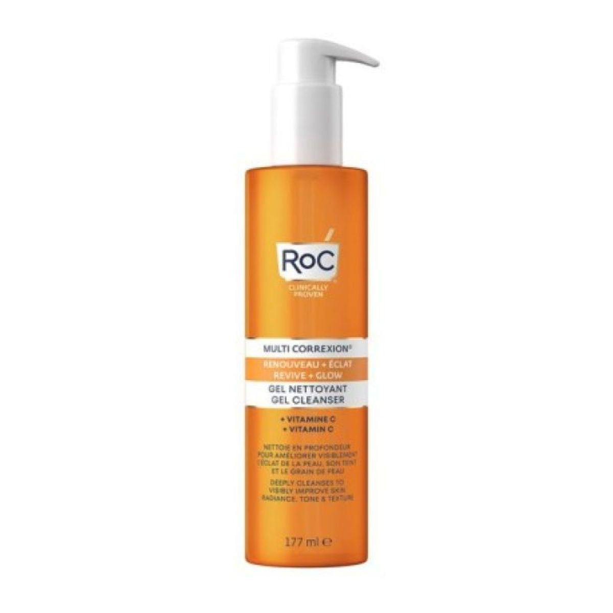 ROC REVIVE + GLOW & gel nettoyant 177 ml