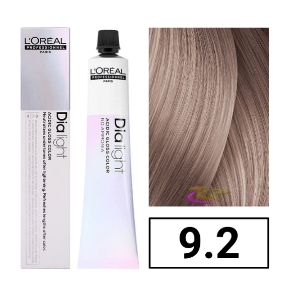 L'ORÉAL PROFESSIONNEL PARIS DIA LIGHT gel-crema acida senza ammoniaca #9,2 50 ml