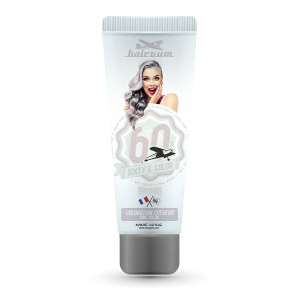 HAIRGUM SIXTY'S COLOR colorazione #rosa argento