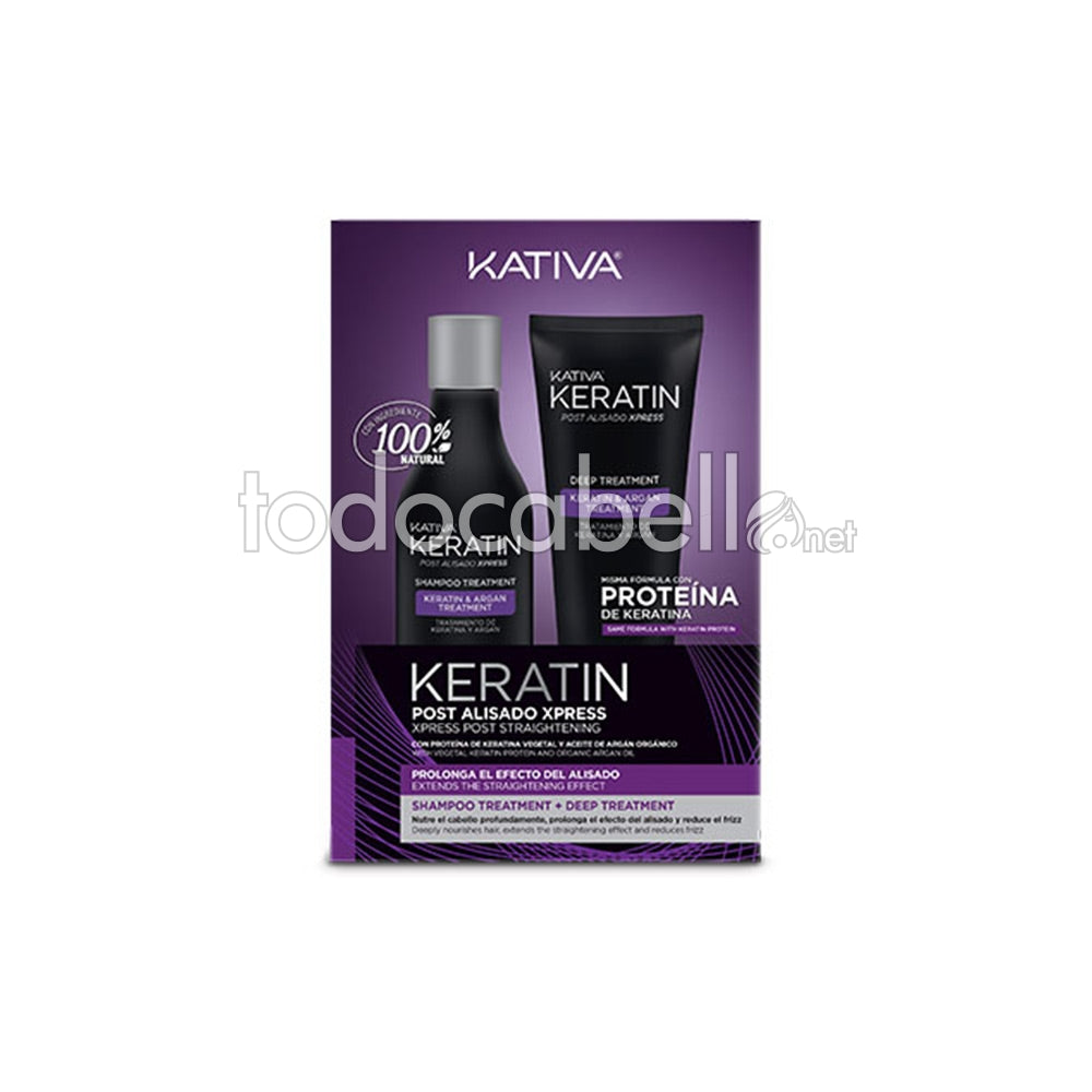KATIVA CHERATINA EXPRESS KIT LISCIANTE DOPO TRATTAMENTO BRASILIANO 2 pz
