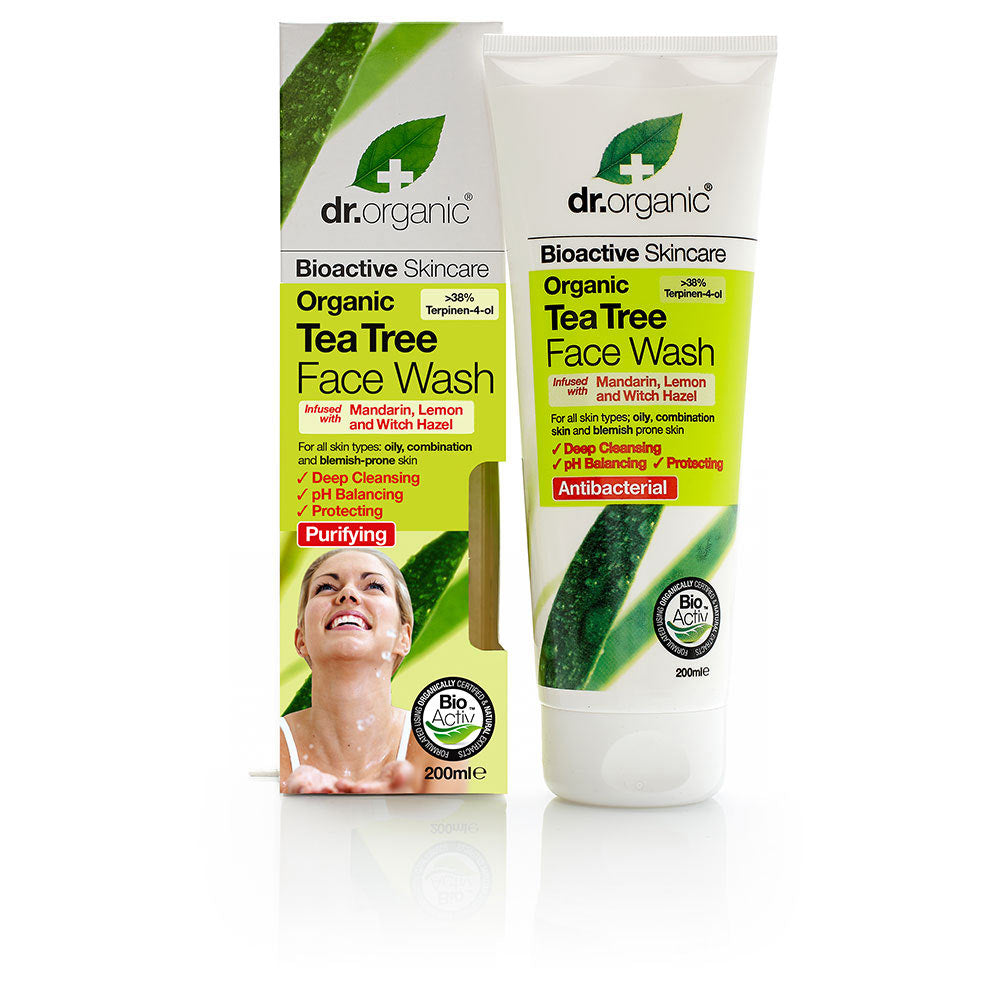 DR. ORGANIC BIOACTIVE LAVAGE VISAGE ARBRE À THÉ BIO 200 ml