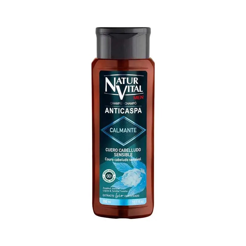 NATUR VITAL SHAMPOOING ANTIPELLICULAIRE RAFRAÎCHISSANT HOMME pour cheveux gras 300 ml